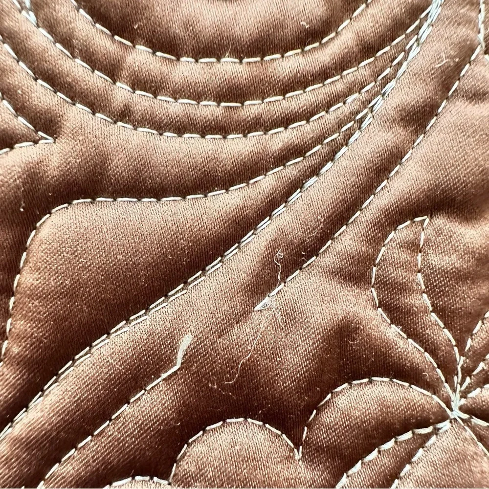 Such Home Collection Brown and Blue Quilted Bedding Set
